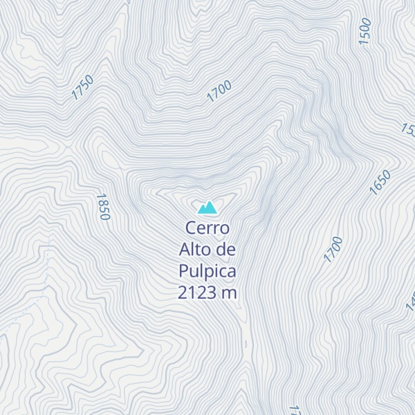 Map of Cerro Alto de Pulpica