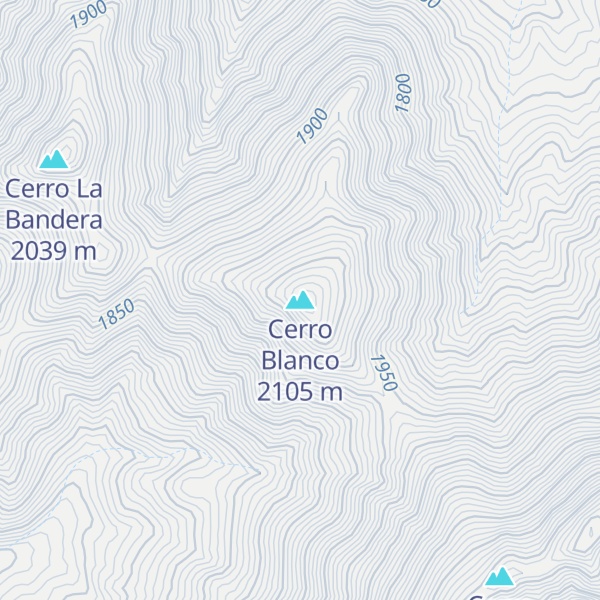 Map of Cerro Blanco