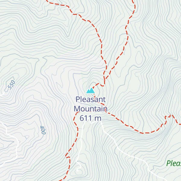 Map of Pleasant Mountain