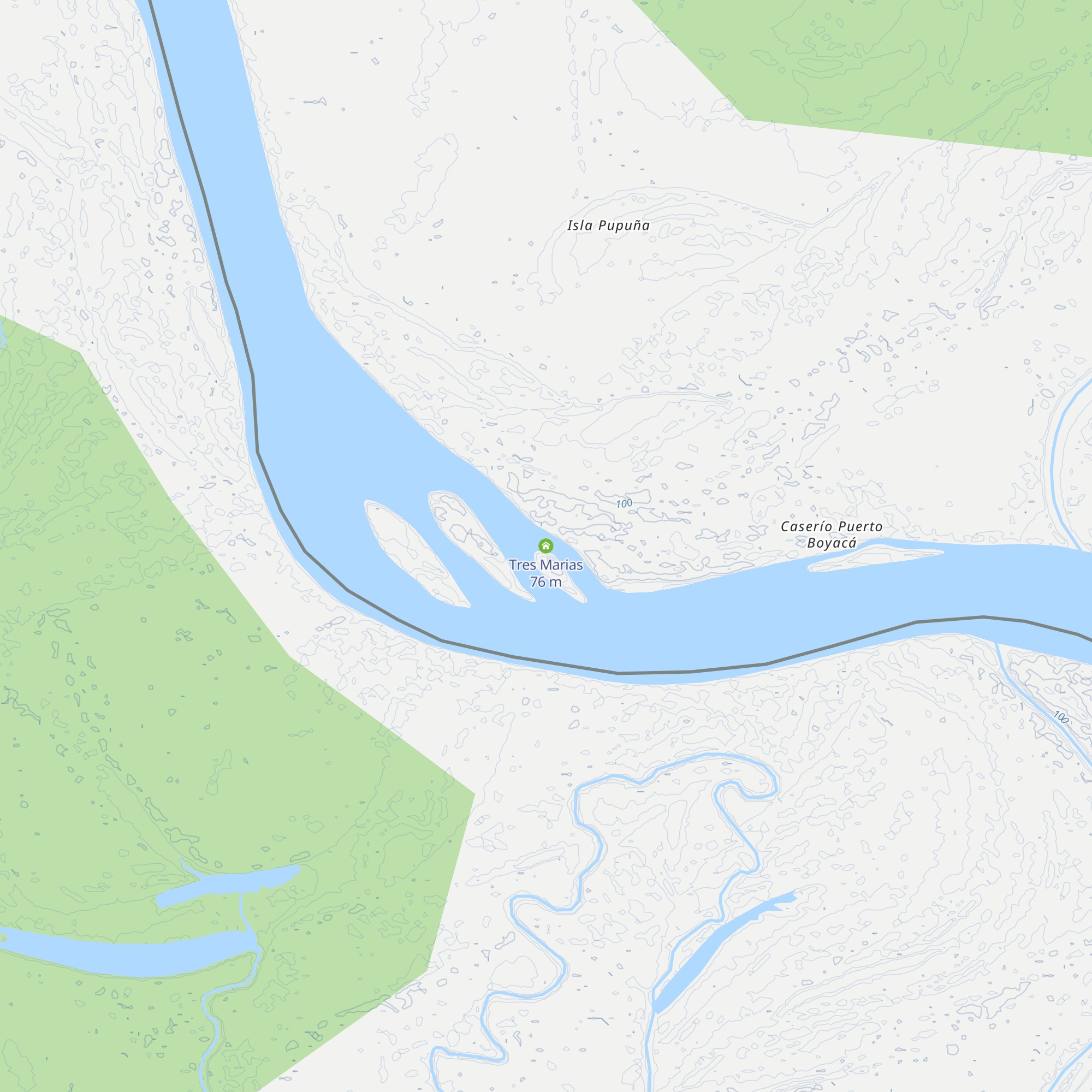 Tres Marias map