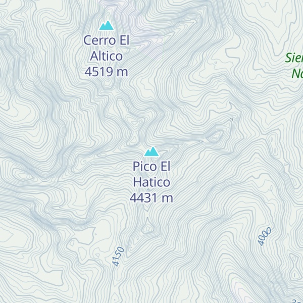 Map of Pico El Hatico
