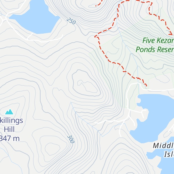 Map of Back Pond Hill