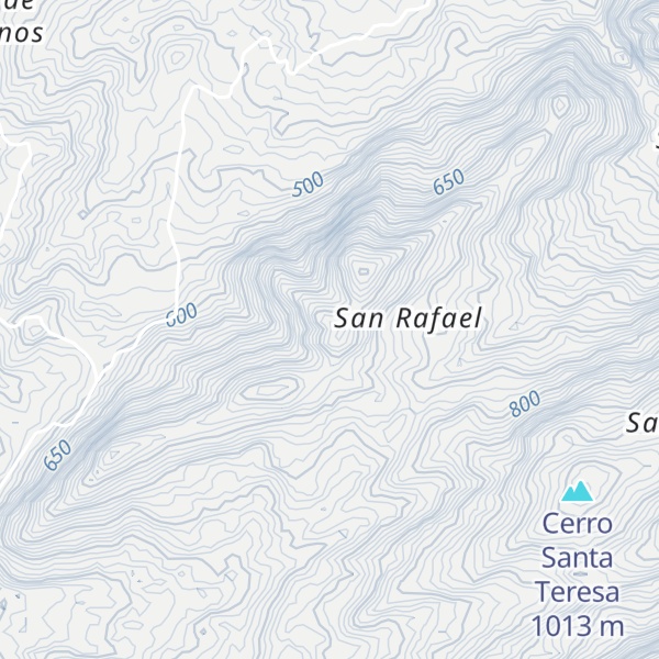 Map of Cerro San Rafael