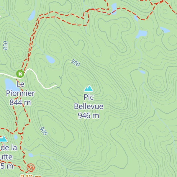 Map of Pic Bellevue