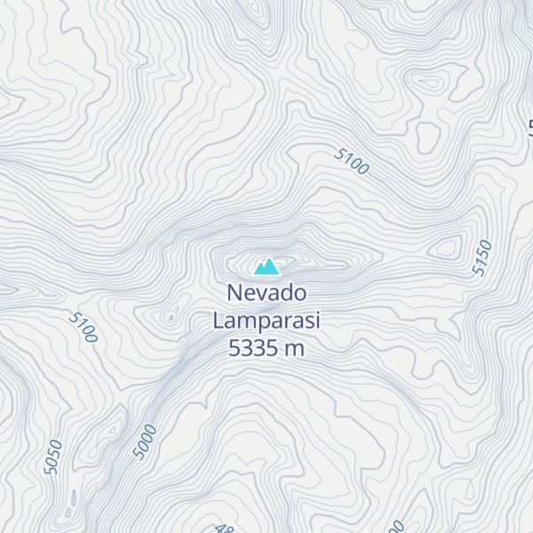 Map of Nevado Lamparasi