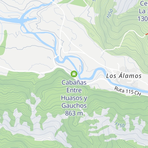 Map of Cabañas Entre Huasos y Gauchos