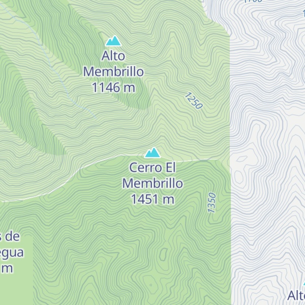 Map of Cerro El Membrillo