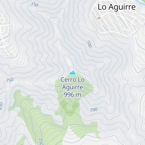 Map of Cerro Lo Aguirre