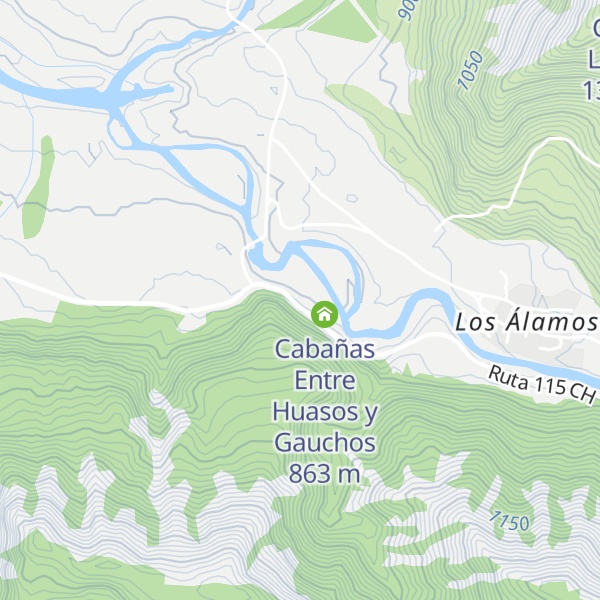 Map of Cabañas Alto del Maule