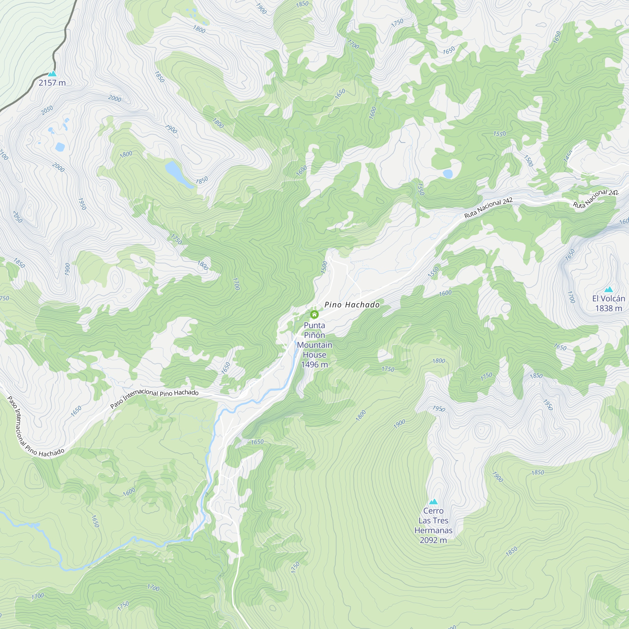 Punta Piñón Mountain House map