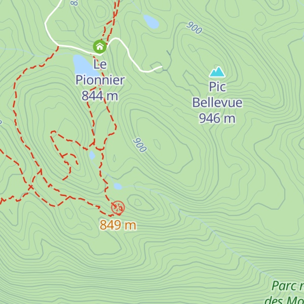 Map of Pic Lagacé