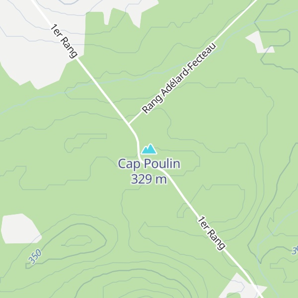 Map of Cap Poulin