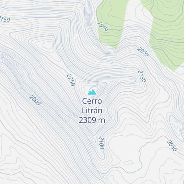 Map of Cerro Litrán