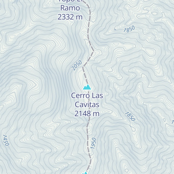 Map of Cerro Las Cavitas