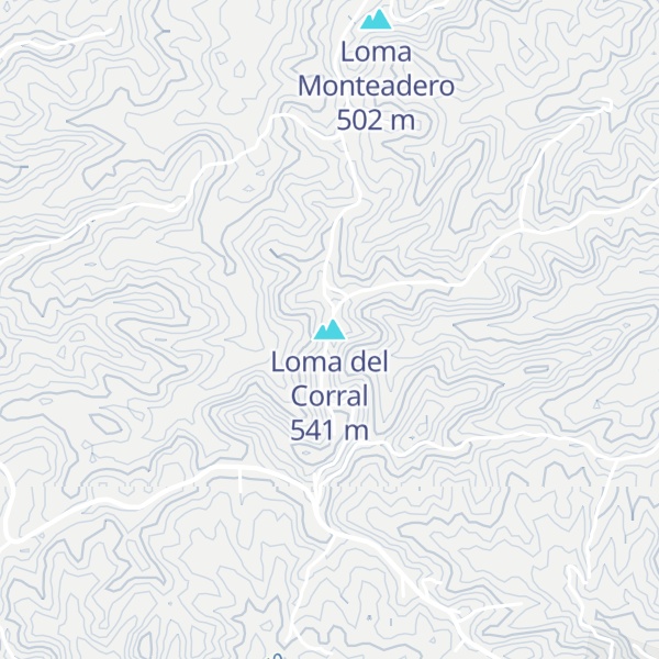 Map of Loma del Corral