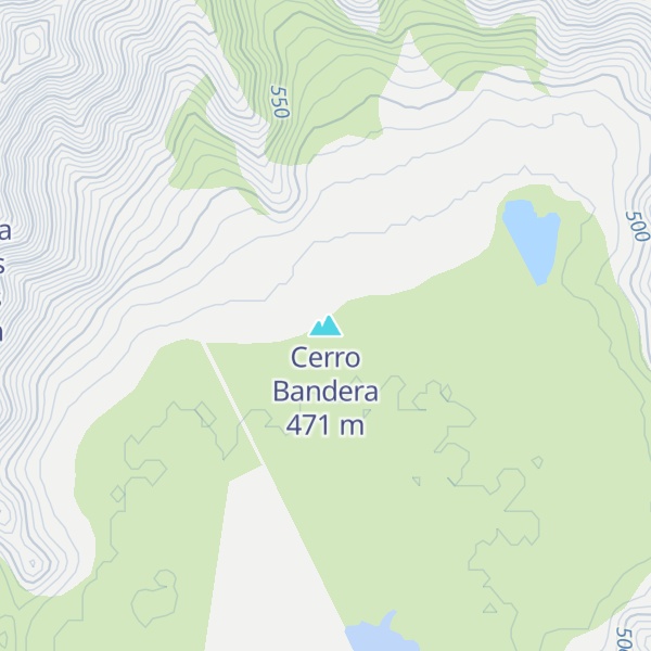 Map of Cerro Bandera