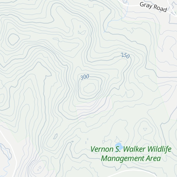 Map of Abbott Mountain