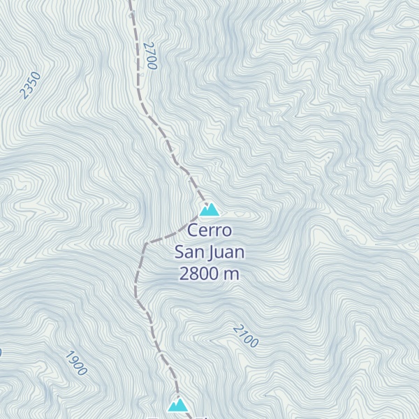 Map of Cerro San Juan