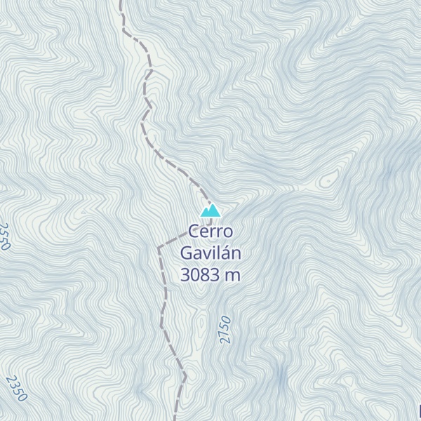 Map of Cerro Gavilán