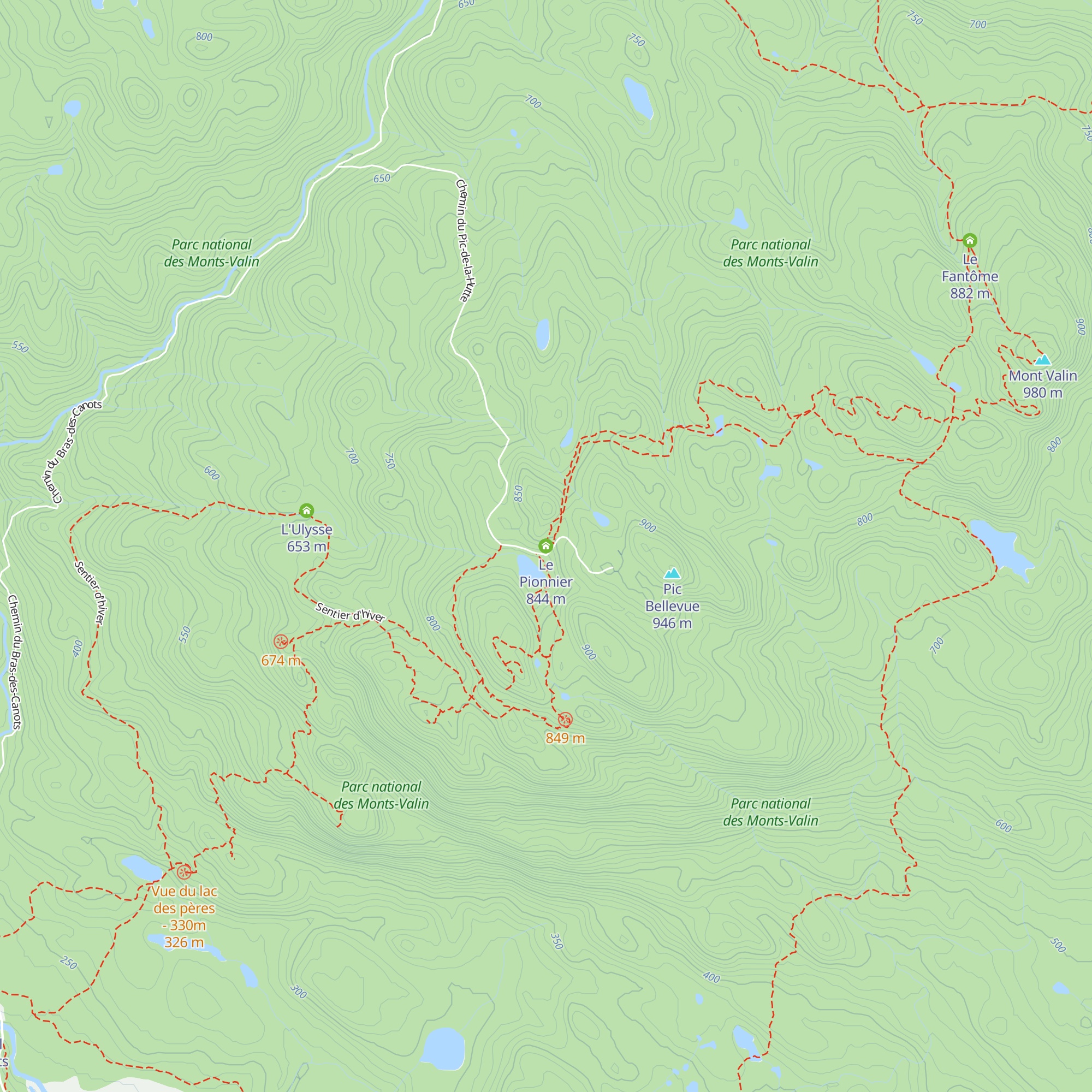 Le Pionnier map