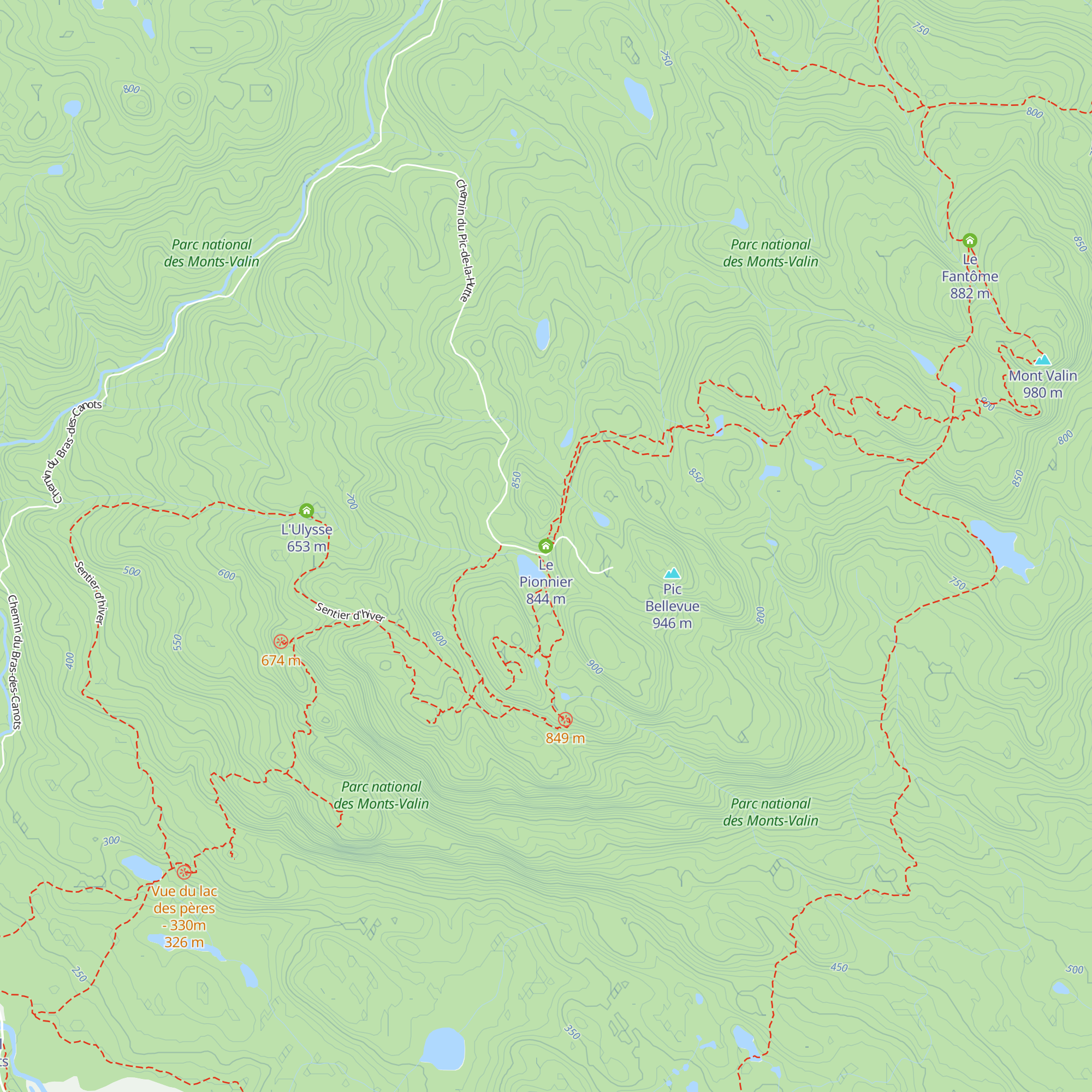 Le Pionnier map