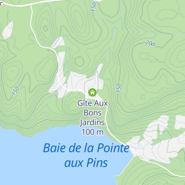 Map of Gîte Aux Bons Jardins
