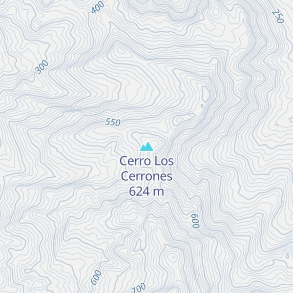 Map of Cerro Los Cerrones