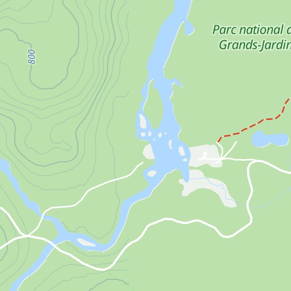 Map of Refuge René-Richard