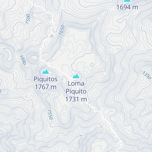 Map of Loma Piquito