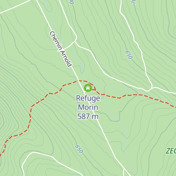 Map of Refuge Morin