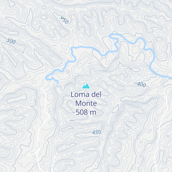 Map of Loma del Monte