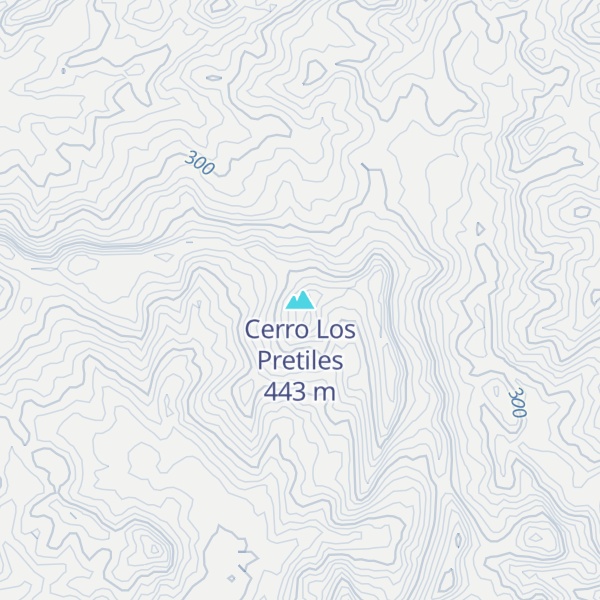 Map of Cerro Los Pretiles