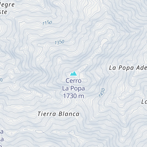 Map of Cerro La Popa