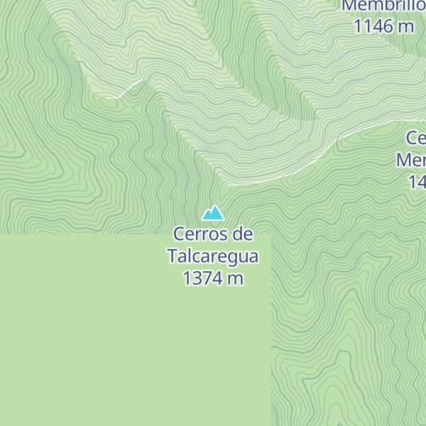 Map of Cerros de Talcaregua