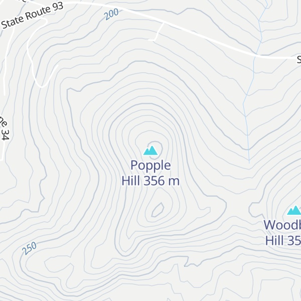 Map of Popple Hill
