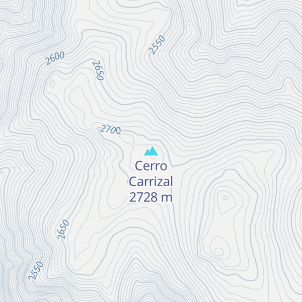 Map of Cerro Carrizal