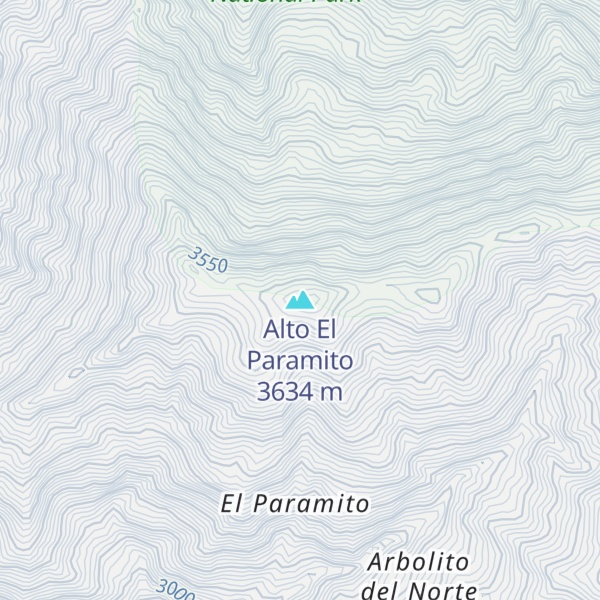 Map of Alto El Paramito