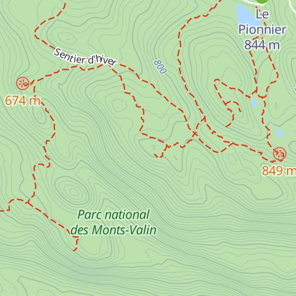 Map of Pic du Grand Corbeau