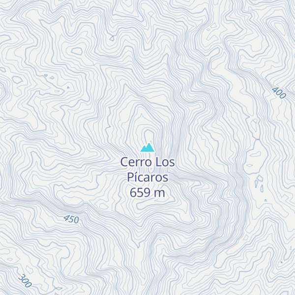 Map of Cerro Los Pícaros