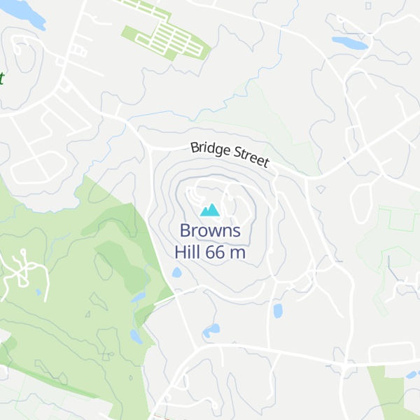 Map of Browns Hill