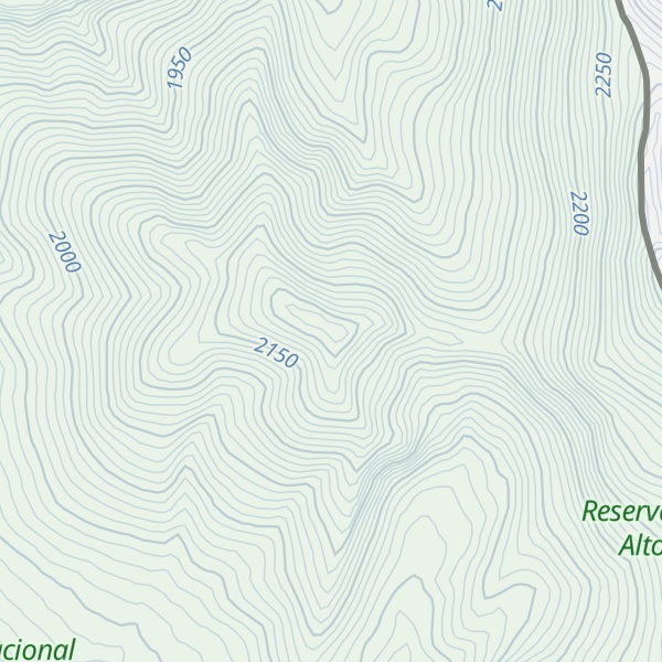 Map of Cerro Colorado