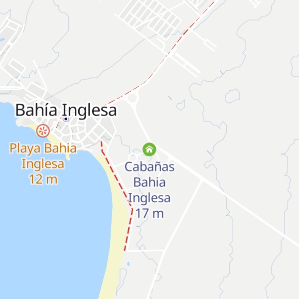 Map of Cabañas Bahia Inglesa