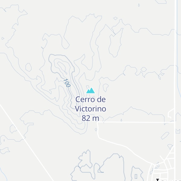 Map of Cerro de Victorino