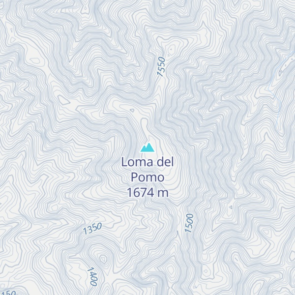 Map of Loma del Pomo