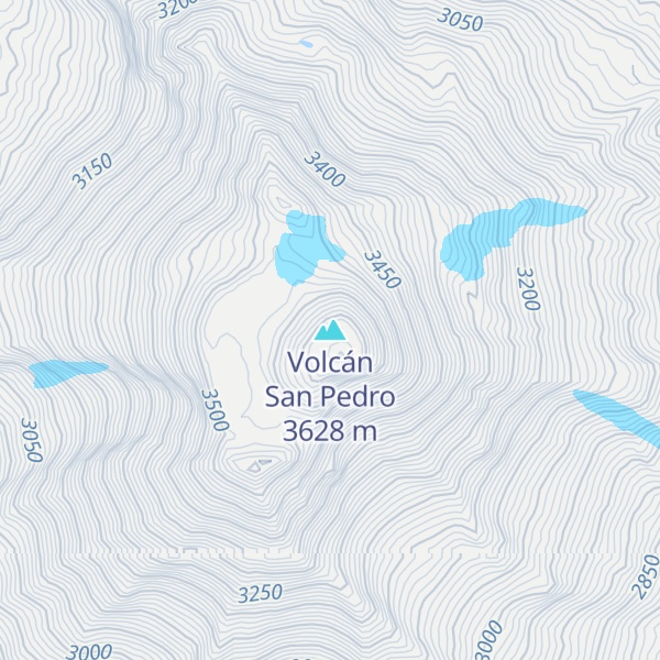 Map of Volcán San Pedro