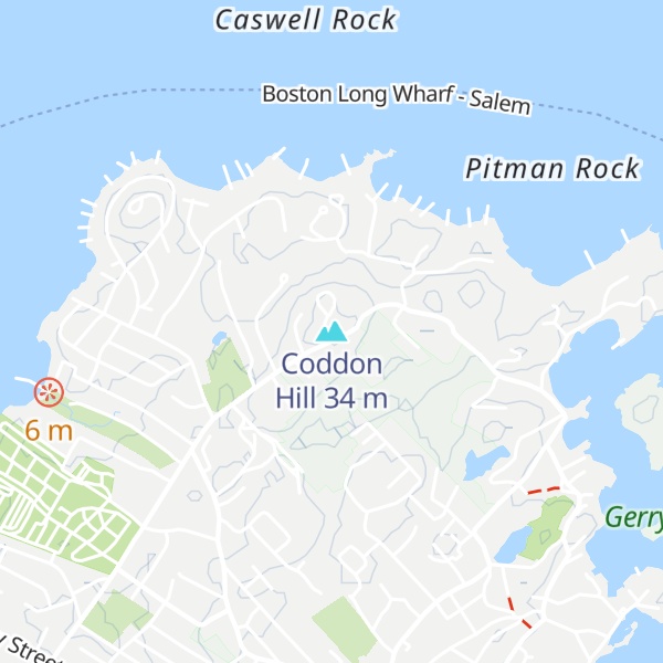 Map of Coddon Hill