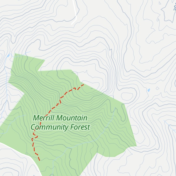 Map of Bill Merrill Mountain