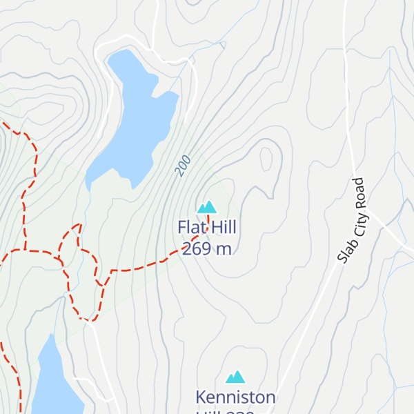 Map of Flat Hill