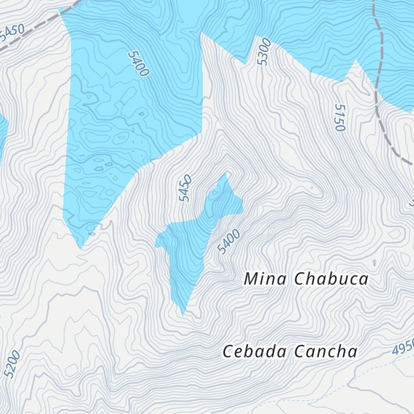 Map of Nevado Jurcay Cuchillo