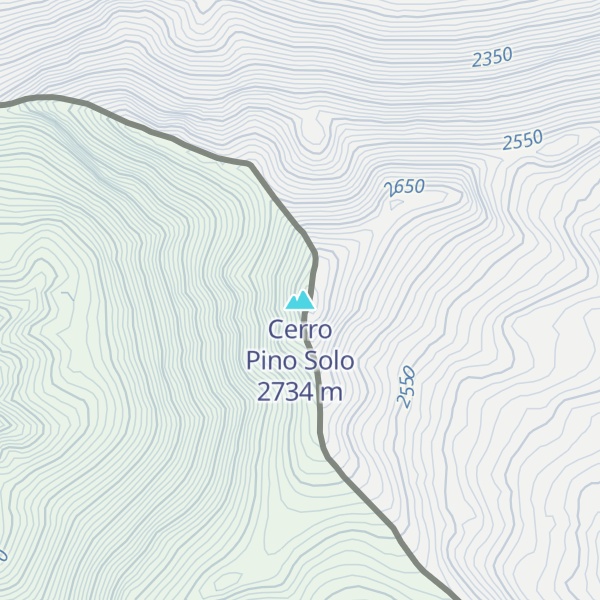 Map of Cerro Pino Solo